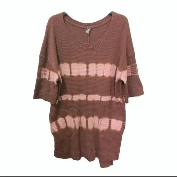 Free People Canyon Brown Tie Dye Oversized Tunic - Picture 4 of 7